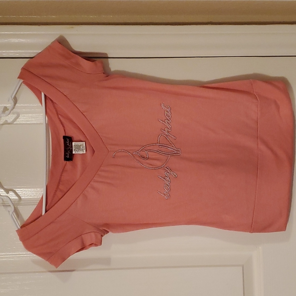 BABY PHAT Coral Pink shirt M
